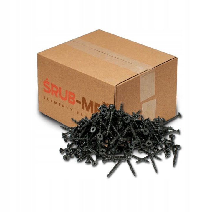 WKRĘTY DO DREWNA CZARNE FOSFATOWANE 4,2x70 10KG