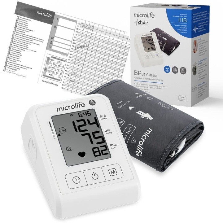 Ciśnieniomierz Naramienny MICROLIFE BP B1 Classic Biały