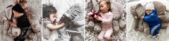 DUŻA PODUSZKA SŁOŃ MASKOTKA PRZYTULANKA PLUSZOWY MIŚ PREZENT DZIECKA JASIEK