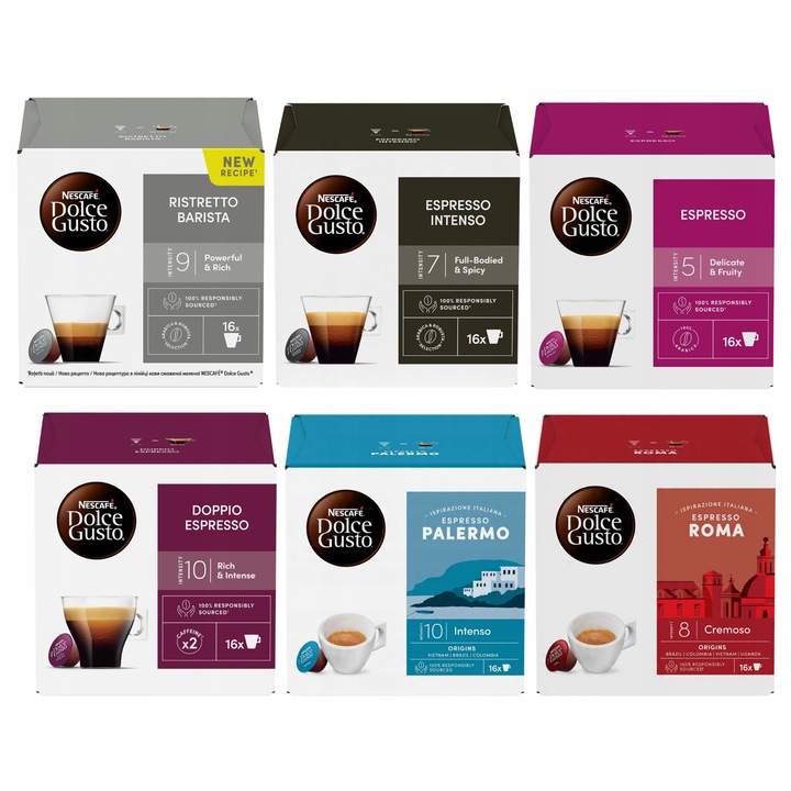 Kapsułki kawa espresso Nescafe Dolce Gusto 4+2