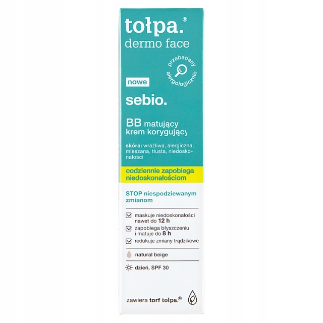 TOŁPA BB matujący krem korygujący SPF30 Sebio 40ml