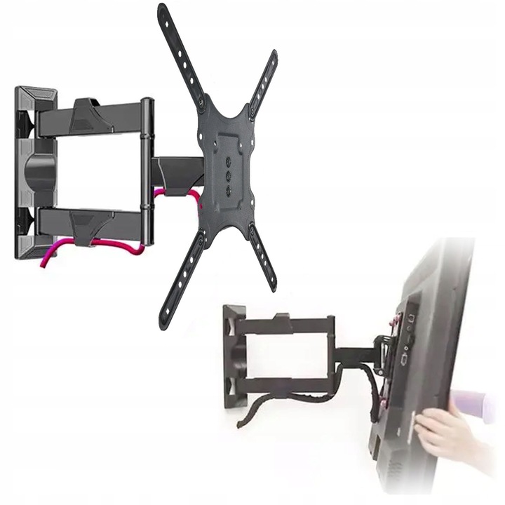 Mocny Obrotowy Wieszak Uchwyt Telewizora TV Monitora 32-60" PIVOT VESA