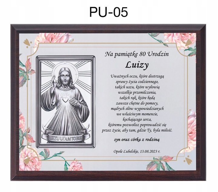 PREZENT NA URODZINY 18 30 40 45 50 60 65 70 80 90 OBRAZ W OZDOBNYM PUDEŁKU