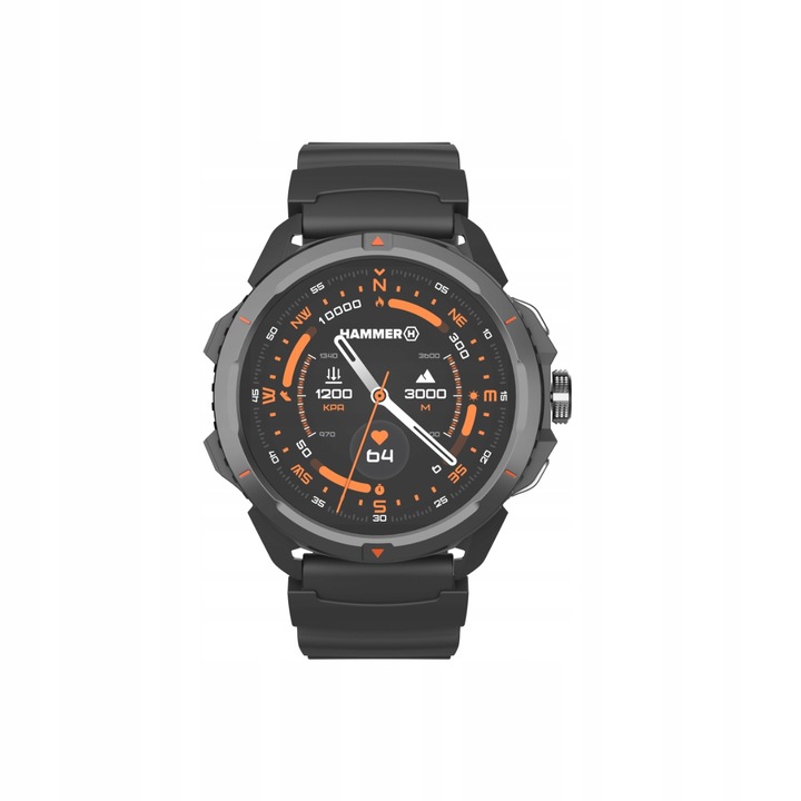 Wytrzymały Hammer Smartwatch 2 wodoodporny GPS SOS Duża bateria