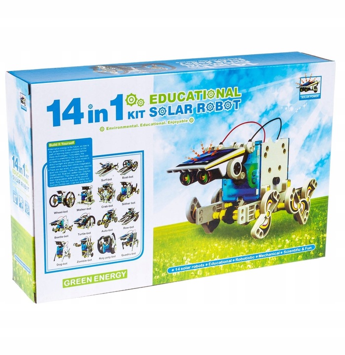 ROBOT SOLARNY ZESTAW ZABAWEK SOLARNYCH 14W1 SOLAR