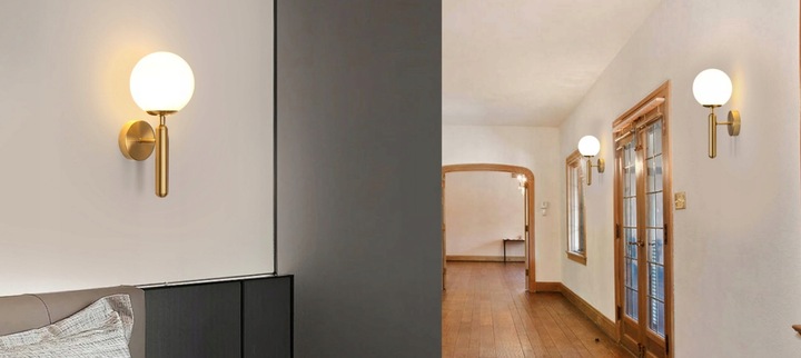 KLOSZ DO LAMPY SUFITOWEJ WISZĄCEJ PODŁOGOWEJ NOCNEJ SZKLANA KULKA E27