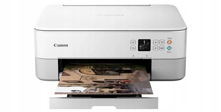 Biała Drukarka CANON Pixma TS5351 3w1 DRUK KOLOR DUPLEX SKAN WIFI TUSZE