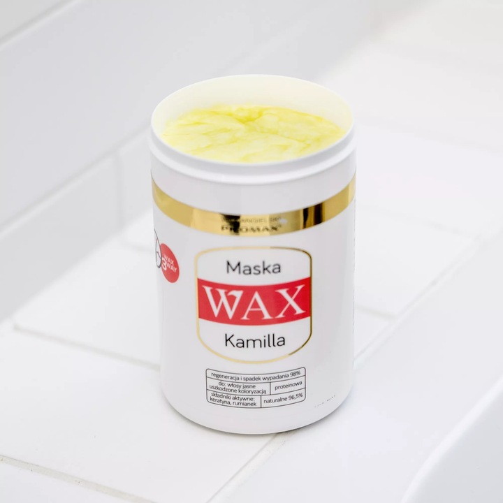 MASKA WYGŁADZAJĄCA I NAWILŻAJĄCA DO WŁOSÓW FARBOWANYCH JASNYCH WAX KAMILLA