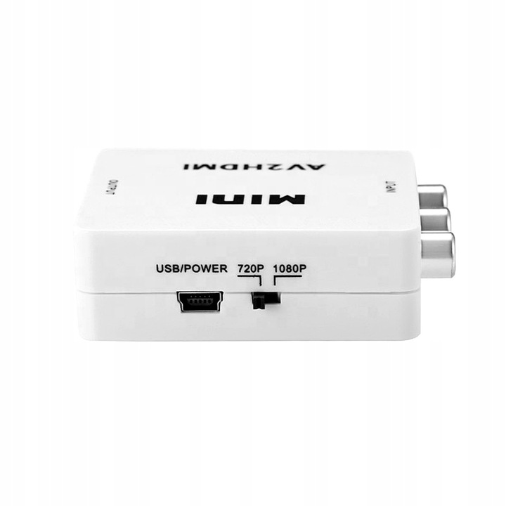 Adapter konwerter sygnału AV RCA CINCH do HDMI