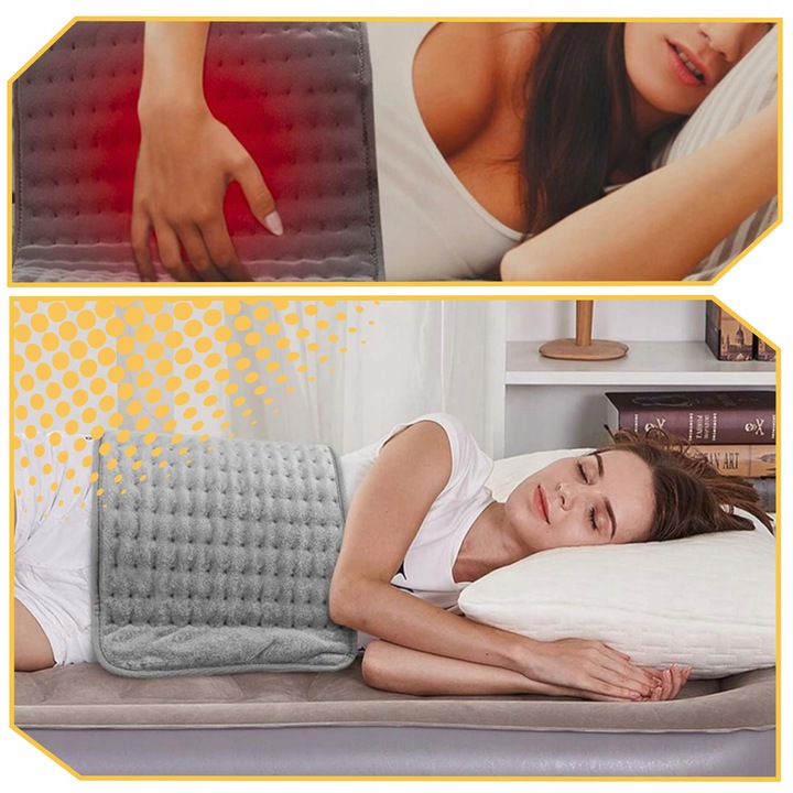 DUŻA PODUSZKA ELEKTRYCZNA PODGRZEWANA TERMOFOR MATA ROZGRZEWAJĄCA XL 60x30