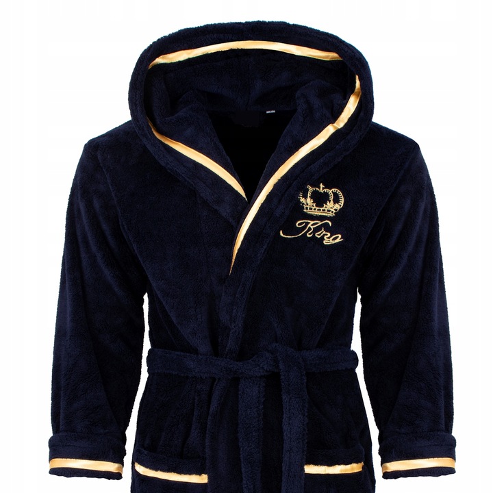 SZLAFROK Z KAPTUREM 2XL CIEPŁY GRUBY męski XXL super jakość