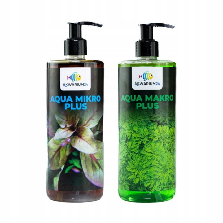 Nawóz dla Roślin 2x500ml Mikro Makro Zestaw Nawozów do Akwarium Aqua