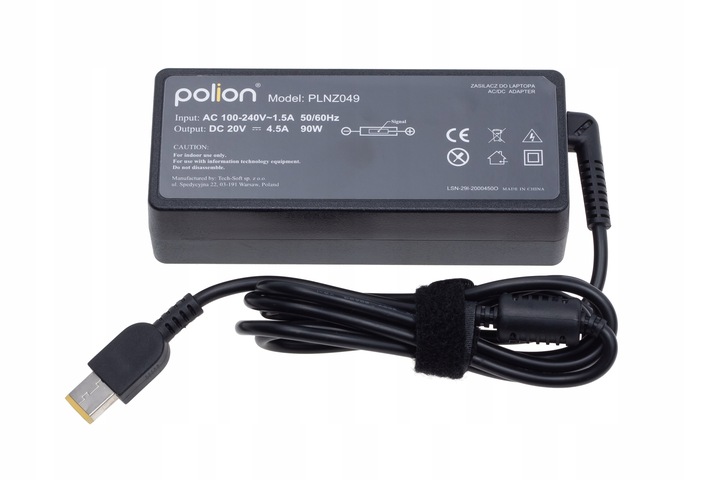 Ładowarka 90W do laptopa LENOVO 20V 4,5A wtyk SlimTip