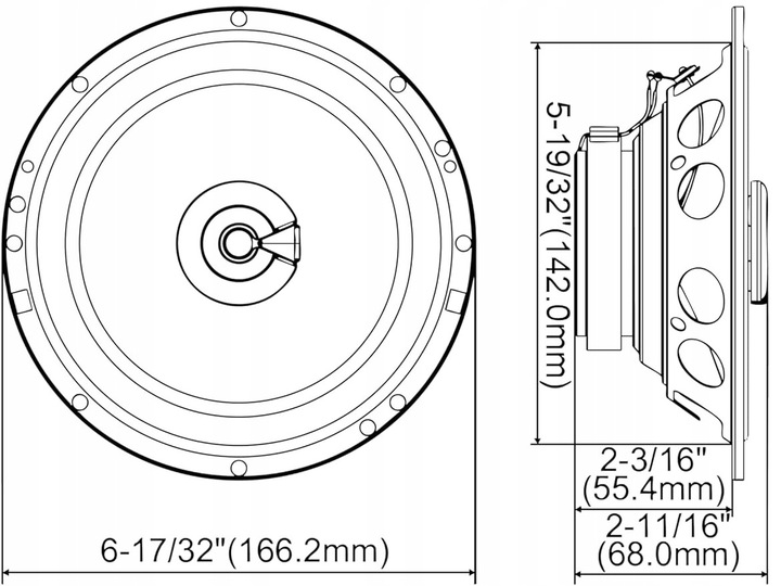 JBL Stage2 65F | 6.5" 480W | 16,5 cm / 165 mm Głośniki Samochodowe