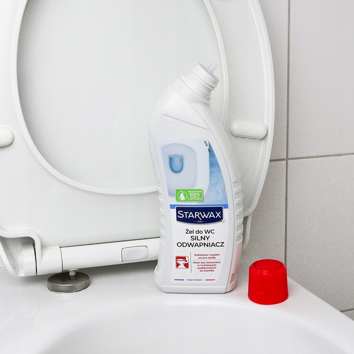 ŻEL DO WC PŁYN SILNY ODWAPNIACZ DO WC STARWAX 43390 USUWA KAMIEŃ