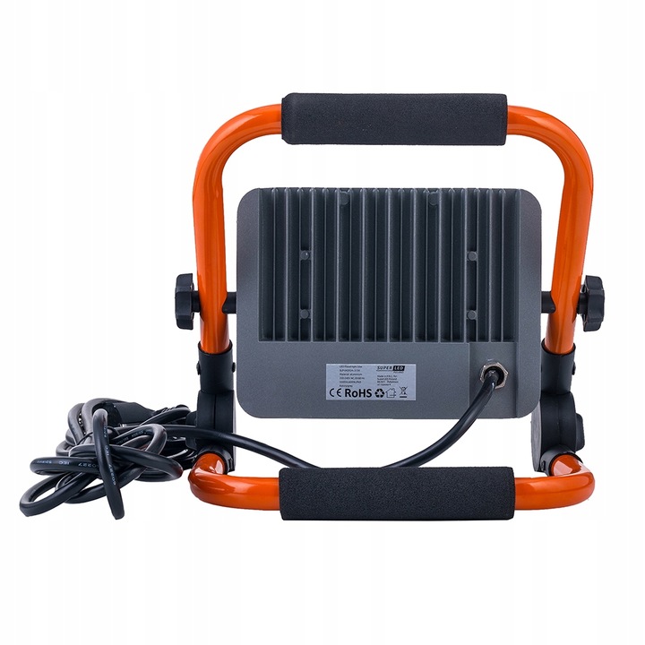 Halogen LED Budowlany 50W 5500lm Uchwyt Przenośny przewód 230V z