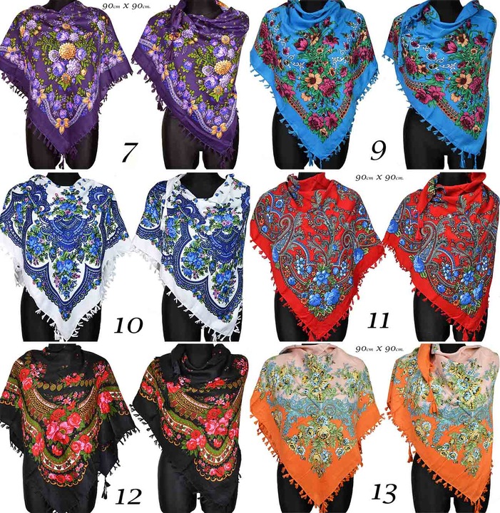 Oryginalna Chusta Ludowa Chusta Góralska Folk