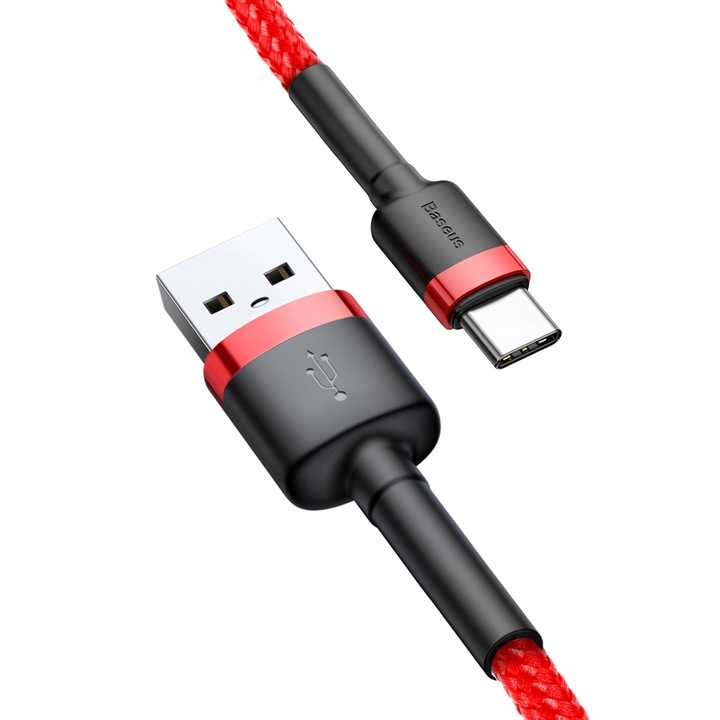 BASEUS MOCNY KABEL USB USB-C TYP-C PRZEWÓD OPLOT QUICK CHARGE 3.0 2A 3M