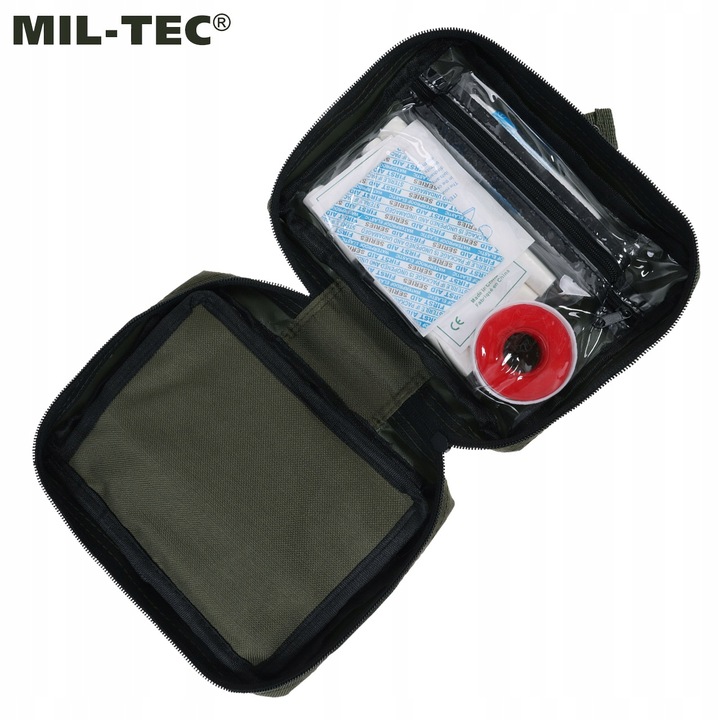 Apteczka pierwszej pomocy z wyposażeniem first aid Mil-tec duża olive