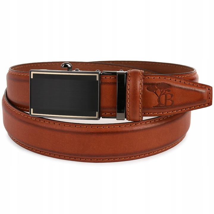 Pasek męski skórzany do spodni automat Beltimore