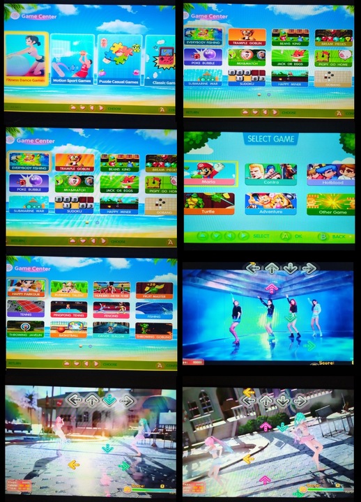 MATA MUZYCZNA PODWÓJNA TAŃCZENIA HDMI BEZPRZEWODOWA DLA DZIECI 32BIT 6W1 TV