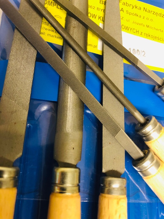 BEFANA Zestaw pilników do metalu kluczykowe Polski