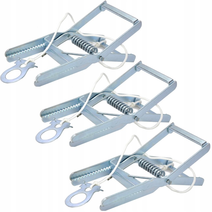 ŁAPKA NA KRETY METALOWA PUŁAPKA KRETOŁAP PROFESJONALNA - ZESTAW 3