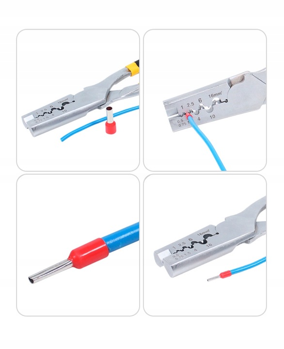 ZACISKARKA PRASKA DO KABLI TULEJEK KOŃCÓWEK 0,5-16
