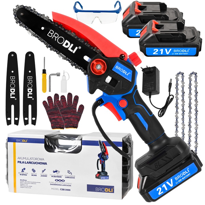 PIŁA ŁAŃCUCHOWA AKUMULATOROWA PILARKA GAŁĘZIÓWKA OLEJOWANIE AUTO