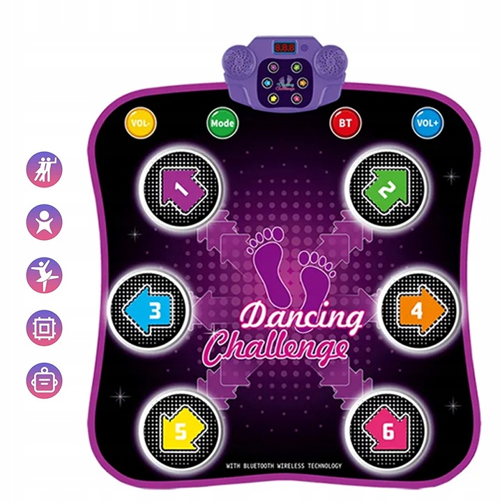 GRA DANCING MAT DLA DZIECI MUSICAL CHALLENGE 5 TRYBÓW