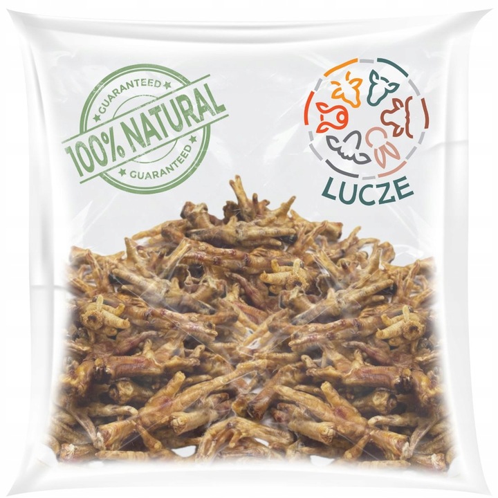 LUCZE _ Łapki z kurczaka suszone _1 kg_ 100% NATURALNE