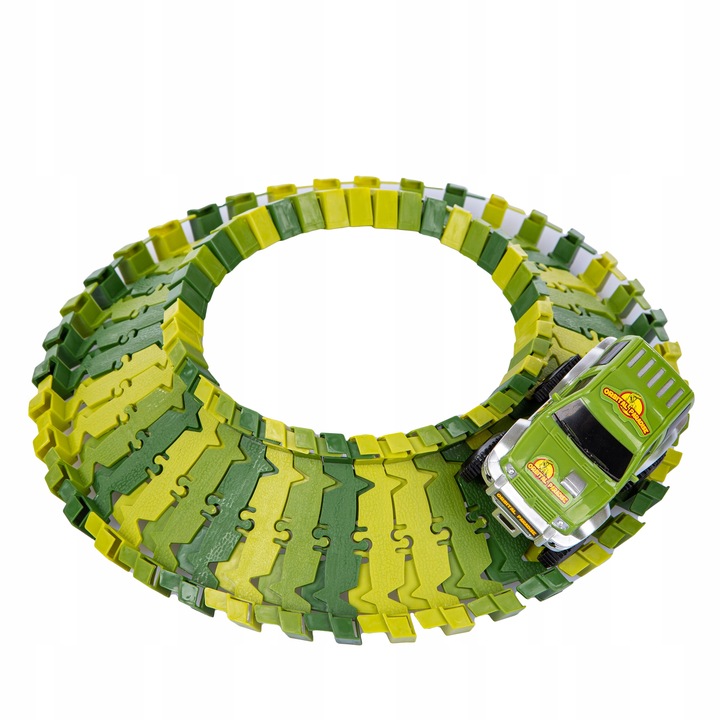 MEGA TOR WYŚCIGOWY PARK DINOZAURÓW MAGIC TRACK 270 elementów, 360cm TOR