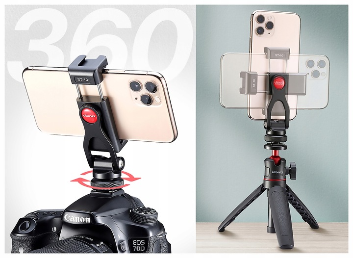 Uchwyt Statywowy ULANZI ST-10 adapter 1/4 cala do Telefonu Smartfona