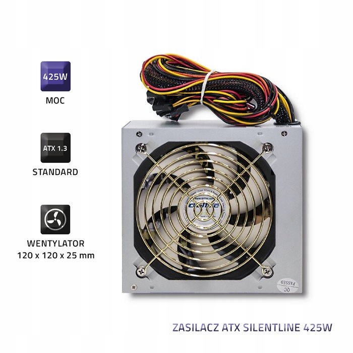 ZASILACZ ATX QOLTEC SILENTLINE 425 W