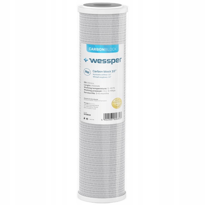 Wessper filtr wody 3/4" wstępny na cały dom zmiękczacz + 10x wkład filtr