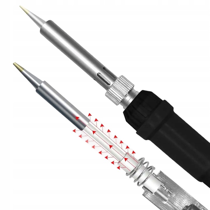 Zestaw Lutowniczy LUTOWNICA PRECYZYJNA 80W WYŚWIETLACZ LCD Walizka