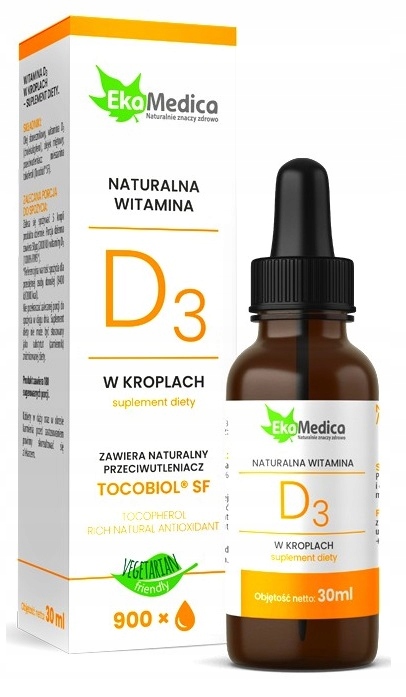 NATURALNA WITAMINA D3 2000IU FORTE krople 900 krop