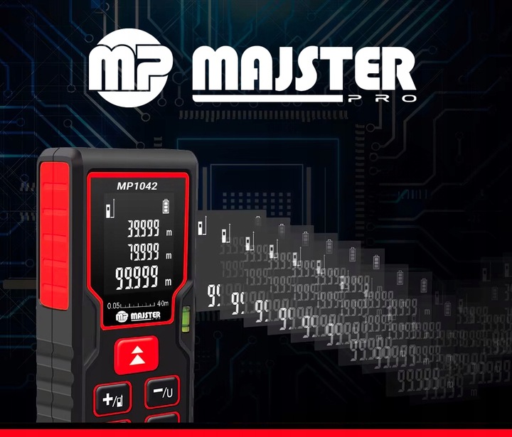 DALMIERZ LASEROWY 40M CYFROWY MIERNIK ODLEGŁOŚCI POZIOMICA LASEROWA