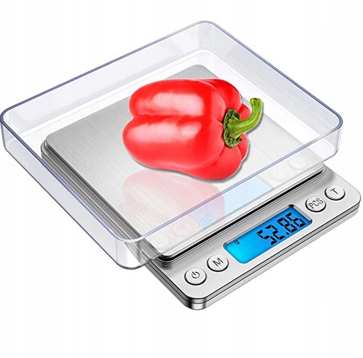 WAGA JUBILERSKA CYFROWA PRECYZYJNA KUCHENNA NA PRZYPRAWY LCD 500 GRAM -0,01