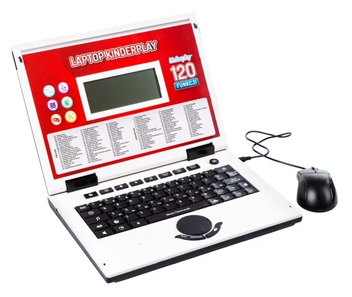 LAPTOP EDUKACYJNY DLA DZIECI KINDERPLAY NAUKA LICZENIA LITERKI GRY 120