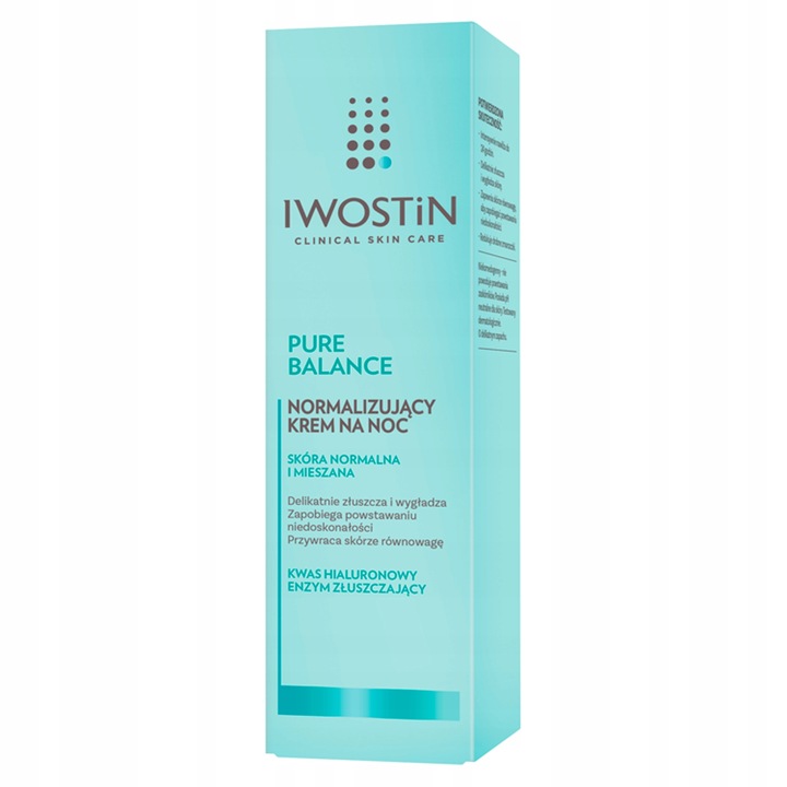 Iwostin Pure Balance na noc Krem Normalizujący do twarzy 50 ml
