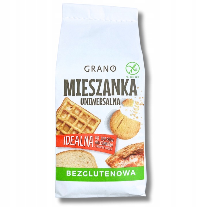 4x Bezglutenowa mieszanka uniwersalna 1kg Grano Podstawa udanych wypieków