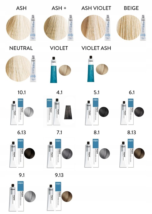 LOREAL MAJIREL FARBA DO WŁOSÓW 50ML CAŁA PALETA