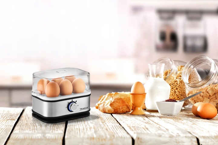 Jajowar do gotowania 6 JAJEK 3 STOPNIE POZIOMU TWARDOŚCI AUTOMAT TIMER