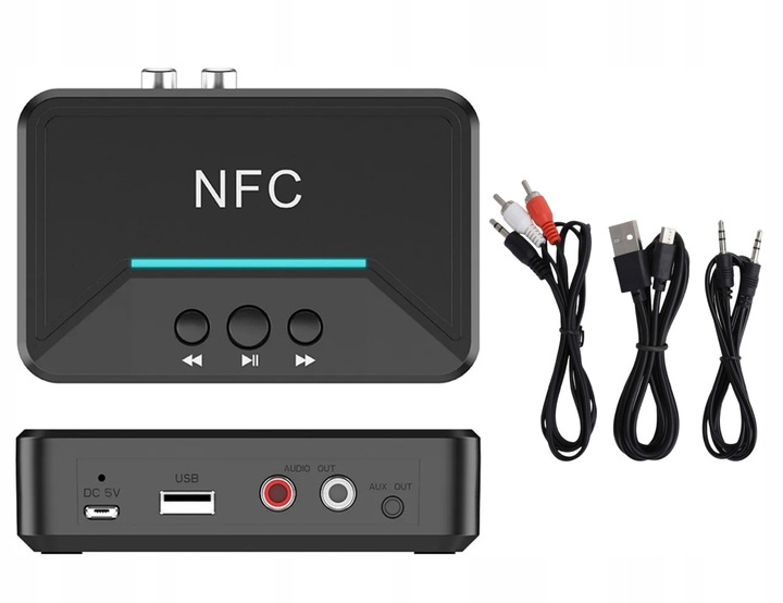 ADAPTER BLUETOOTH DO WIEŻY WZMACNIAC HiFi AUX CHINCH JACK ODBIORNIK