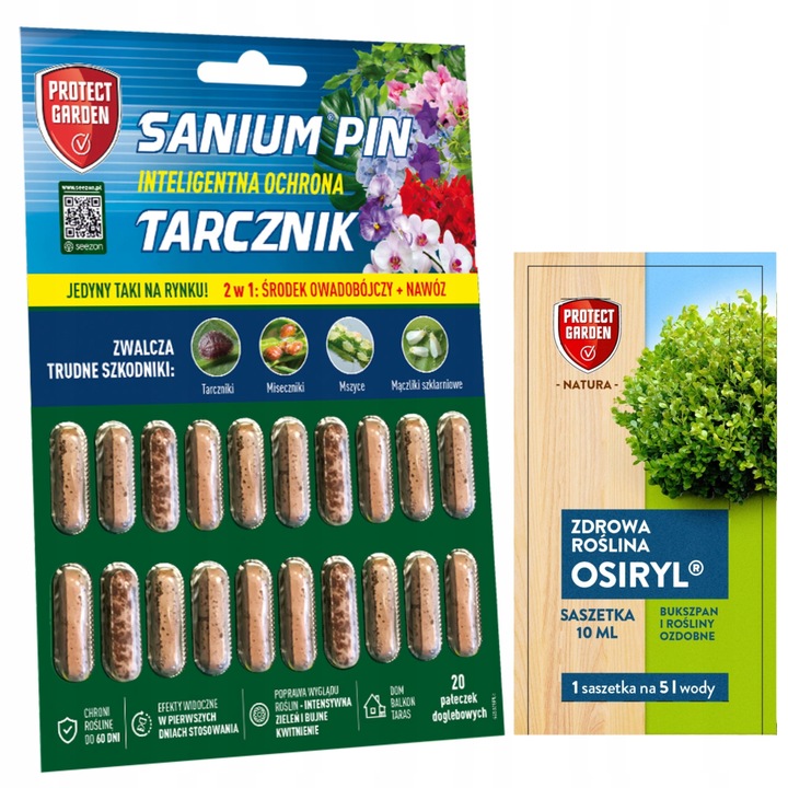 SANIUM PIN 2w1 PAŁECZKI DOGLEBOWE ziemiórki przędziorki wełnowce