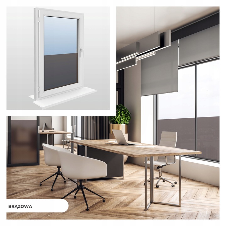 FOLIA OKIENNA STATYCZNA 90x100 MLECZNA KWIATY PASY WZORY OKLEINA