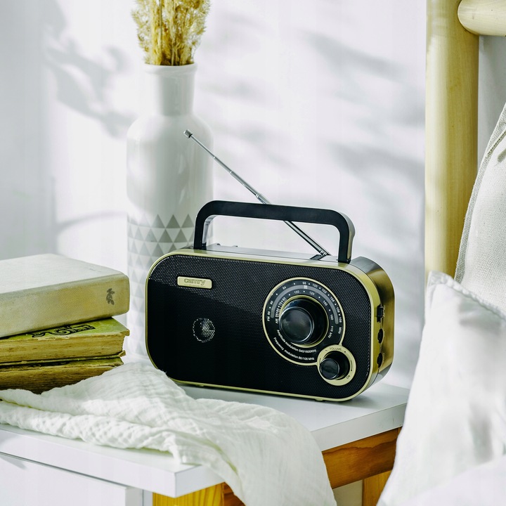 Radio Kuchenne Przenośne Zasilanie Sieciowe Bateryjne FM/AM Camry CR