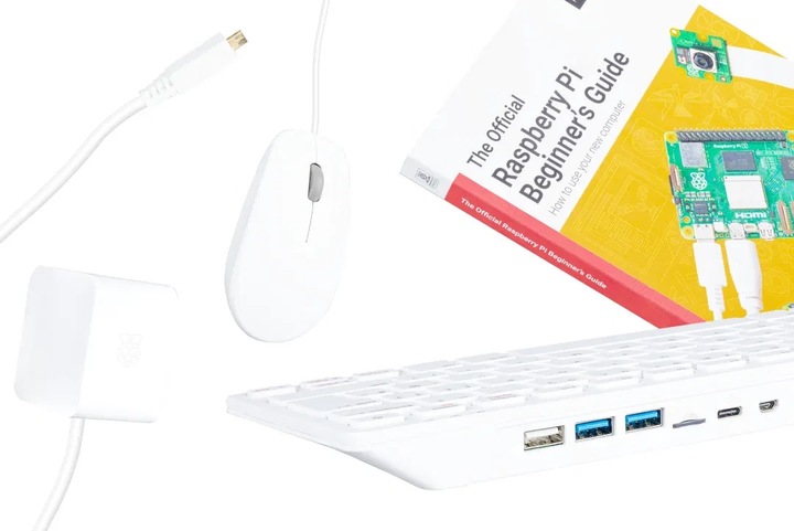 Zestaw z Raspberry Pi 500 - EU 8GB RAM 2,4GHz + oficjalne akcesoria