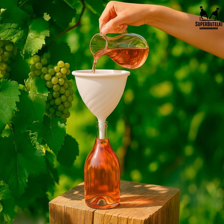 Lejek do filtrowania filtracji nalewek wina moszczu spiralny nalewki domowe